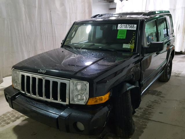 1J8HG48K48C172708 - 2008 JEEP COMMANDER BLACK photo 2