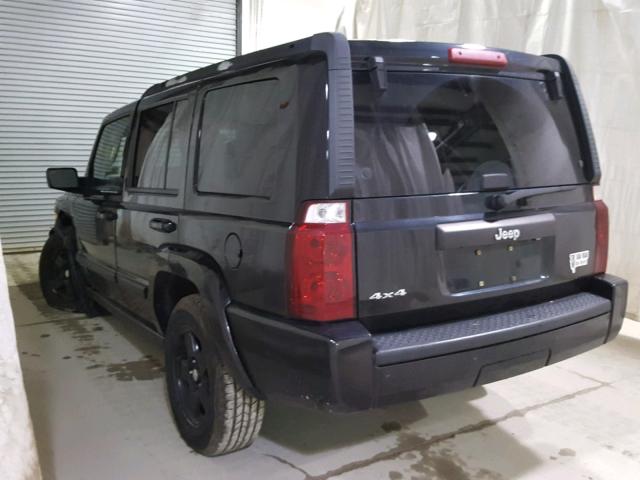 1J8HG48K48C172708 - 2008 JEEP COMMANDER BLACK photo 3