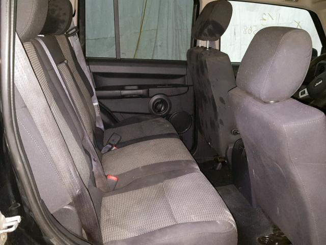 1J8HG48K48C172708 - 2008 JEEP COMMANDER BLACK photo 6