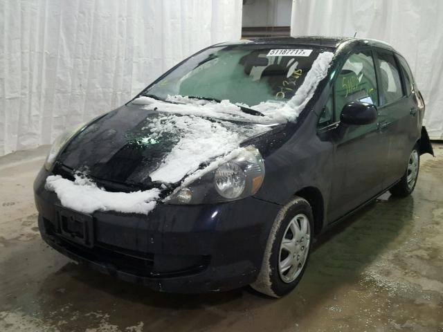 JHMGD38477S022635 - 2007 HONDA FIT BLACK photo 2