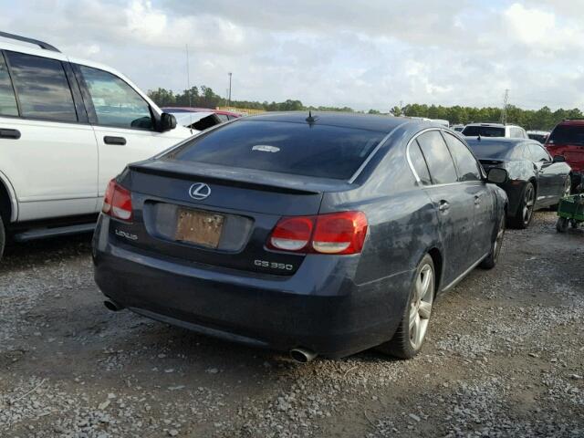 JTHBE96S270020394 - 2007 LEXUS GS 350 GRAY photo 4