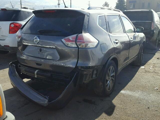 5N1AT2MV1FC836688 - 2015 NISSAN ROGUE S GRAY photo 4