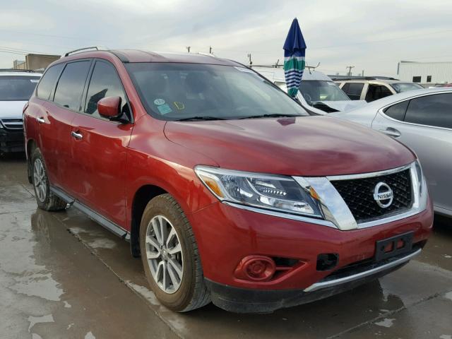 5N1AR2MN6FC677889 - 2015 NISSAN PATHFINDER RED photo 1