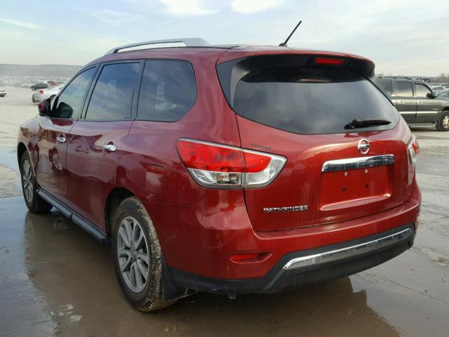 5N1AR2MN6FC677889 - 2015 NISSAN PATHFINDER RED photo 3