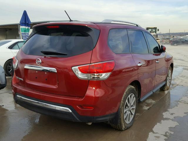 5N1AR2MN6FC677889 - 2015 NISSAN PATHFINDER RED photo 4