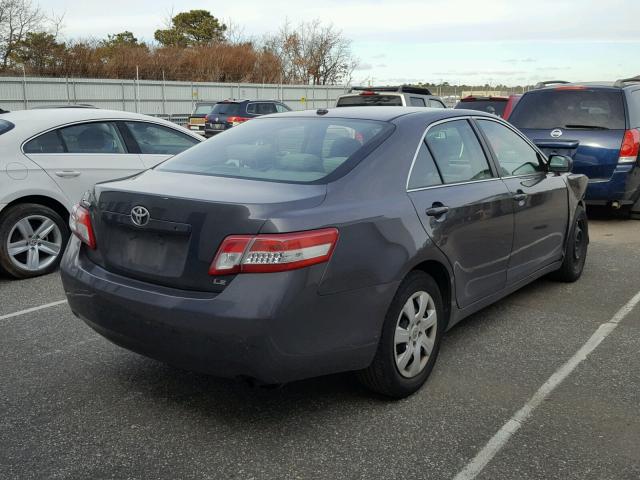 4T4BF3EK0AR061038 - 2010 TOYOTA CAMRY BASE GRAY photo 4