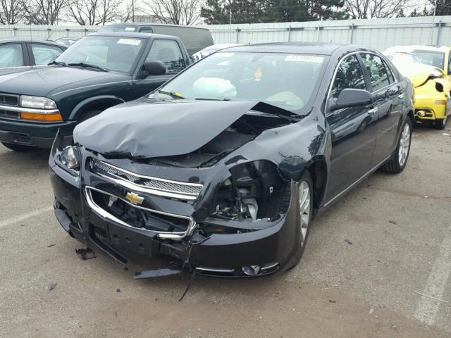 1G1ZE5EB6AF320995 - 2010 CHEVROLET MALIBU LTZ BLACK photo 2