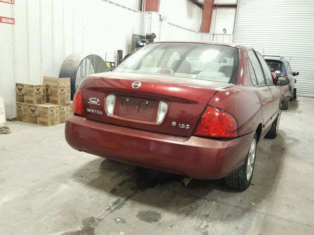 3N1CB51D25L551789 - 2005 NISSAN SENTRA 1.8 MAROON photo 4