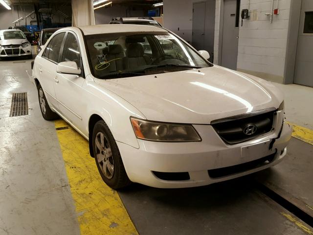 5NPET46C27H274352 - 2007 HYUNDAI SONATA GLS WHITE photo 1