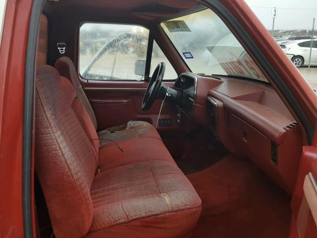 1FTDF15N6JPA04315 - 1988 FORD F150 RED photo 5