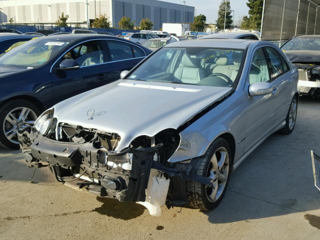 WDBRF52H26F823913 - 2006 MERCEDES-BENZ C GENERATI GRAY photo 2