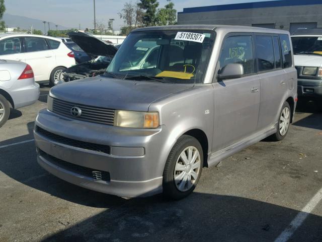 JTLKT334150174543 - 2005 TOYOTA SCION XB GRAY photo 2