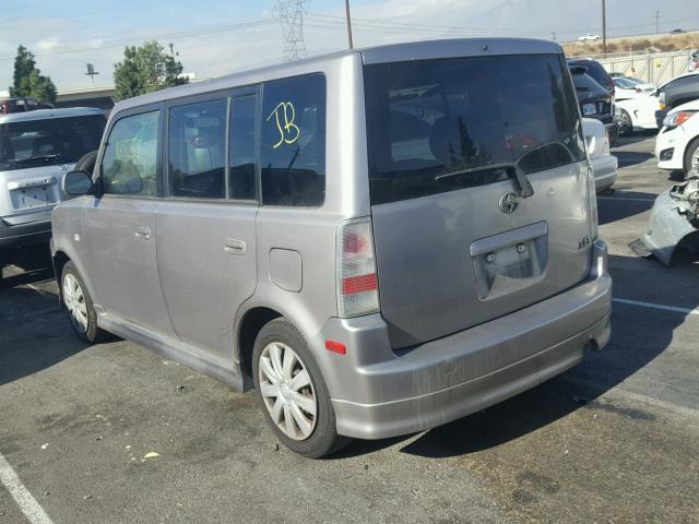 JTLKT334150174543 - 2005 TOYOTA SCION XB GRAY photo 3