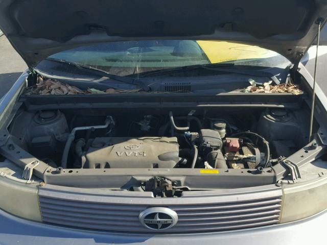 JTLKT334150174543 - 2005 TOYOTA SCION XB GRAY photo 7