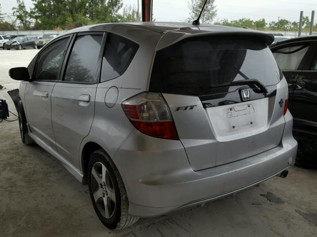 JHMGE8H50DC037910 - 2013 HONDA FIT SPORT SILVER photo 3