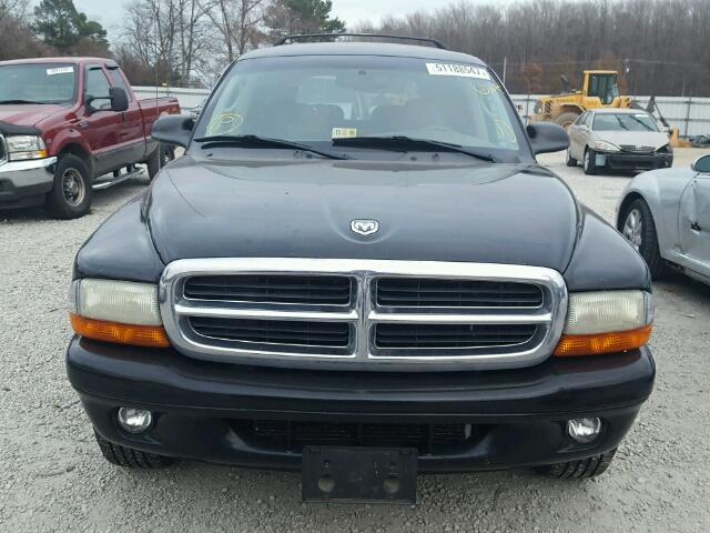 1D8HR58N83F507186 - 2003 DODGE DURANGO SL BLACK photo 9