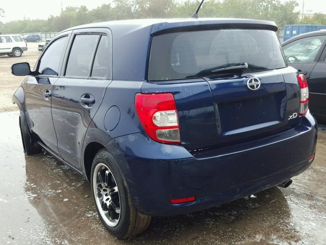 JTKKU104X8J019742 - 2008 TOYOTA SCION XD BLUE photo 3