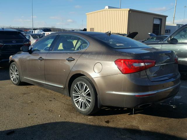 KNALN4D79E5134123 - 2014 KIA CADENZA PR BROWN photo 3