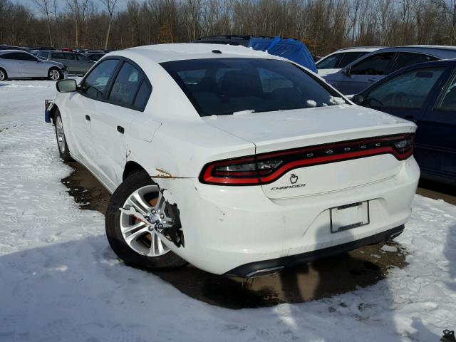 2C3CDXBG2FH835711 - 2015 DODGE CHARGER SE WHITE photo 3