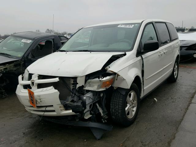 1D8HN44E99B517799 - 2009 DODGE GRAND CARA WHITE photo 2