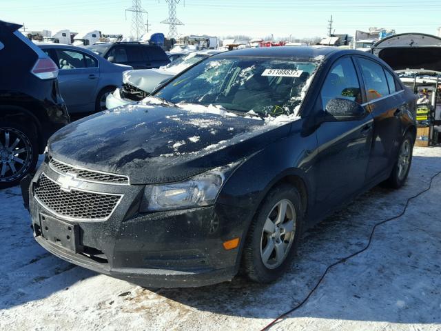 1G1PD5SB1D7131796 - 2013 CHEVROLET CRUZE LT BLACK photo 2