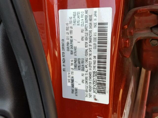 JM1DE1KZ0E0179295 - 2014 MAZDA MAZDA2 SPO 红色 照片 10