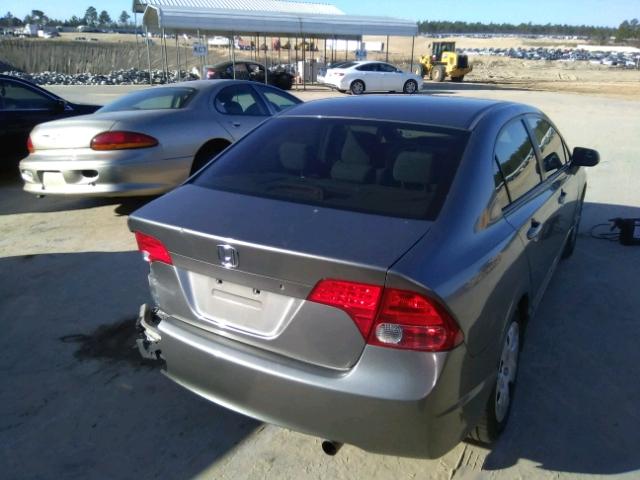 1HGFA15527L131071 - 2007 HONDA CIVIC LX GRAY photo 4