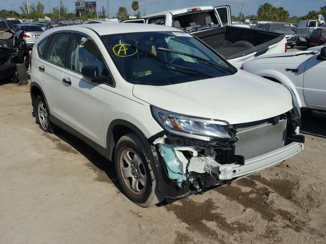 5J6RM3H30FL018690 - 2015 HONDA CR-V LX WHITE photo 1