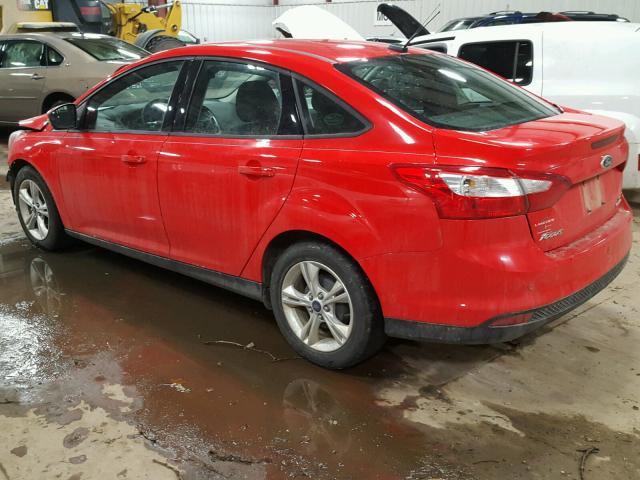 1FADP3F23DL169379 - 2013 FORD FOCUS SE RED photo 3