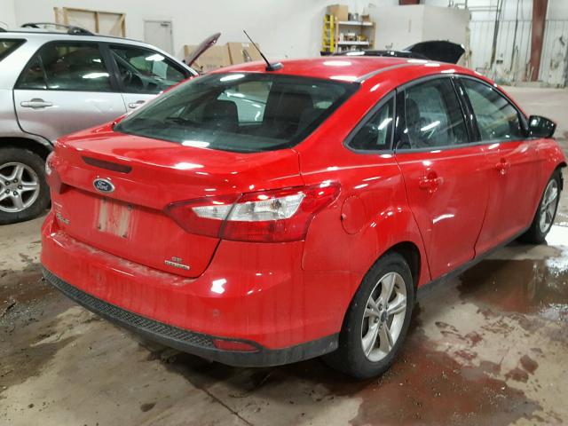 1FADP3F23DL169379 - 2013 FORD FOCUS SE RED photo 4