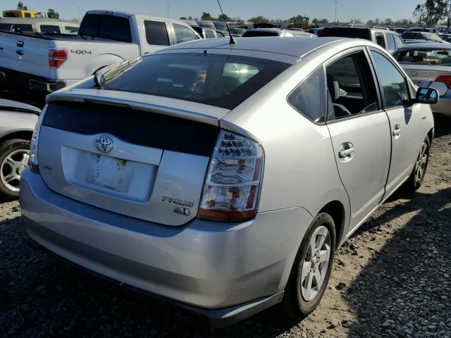 JTDKB20U073251918 - 2007 TOYOTA PRIUS SILVER photo 4