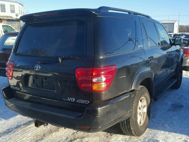 5TDBT48A51S020781 - 2001 TOYOTA SEQUOIA LI BLACK photo 4