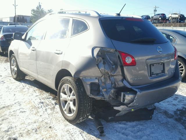 JN8AS58V88W122906 - 2008 NISSAN ROGUE S GRAY photo 3