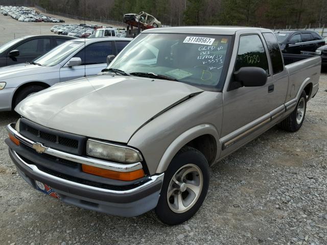 1GCCS19X838163353 - 2003 CHEVROLET S TRUCK S1 TAN photo 2