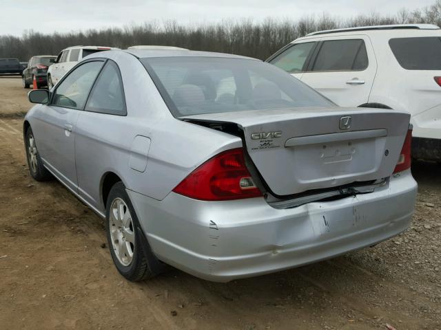 1HGEM22963L076120 - 2003 HONDA CIVIC EX SILVER photo 3