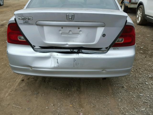 1HGEM22963L076120 - 2003 HONDA CIVIC EX SILVER photo 9