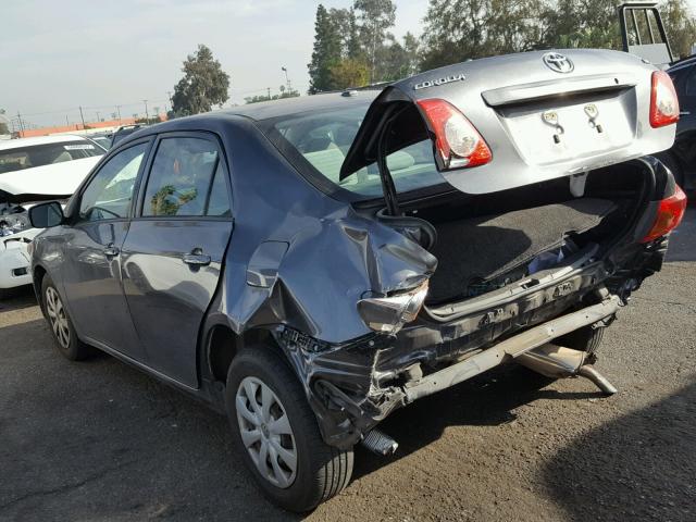 JTDBL40E299083278 - 2009 TOYOTA COROLLA BA GRAY photo 3