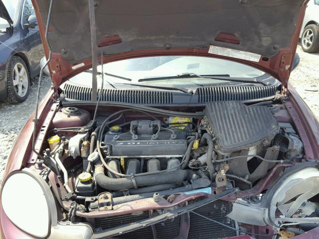 1P3ES46C11D140254 - 2001 PLYMOUTH NEON BASE 红色 照片 7