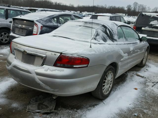 1C3EL55R14N128410 - 2004 CHRYSLER SEBRING LX SILVER photo 4