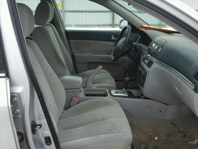 5NPEU46F76H016124 - 2006 HYUNDAI SONATA GLS SILVER photo 5