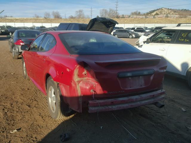 2G2WP552281111635 - 2008 PONTIAC GRAND PRIX RED photo 3