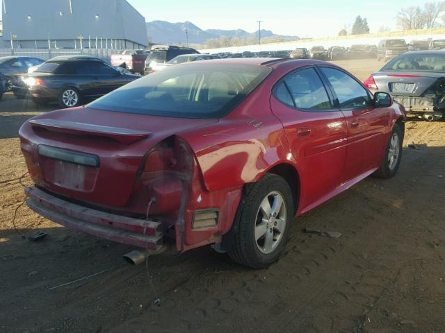 2G2WP552281111635 - 2008 PONTIAC GRAND PRIX RED photo 4