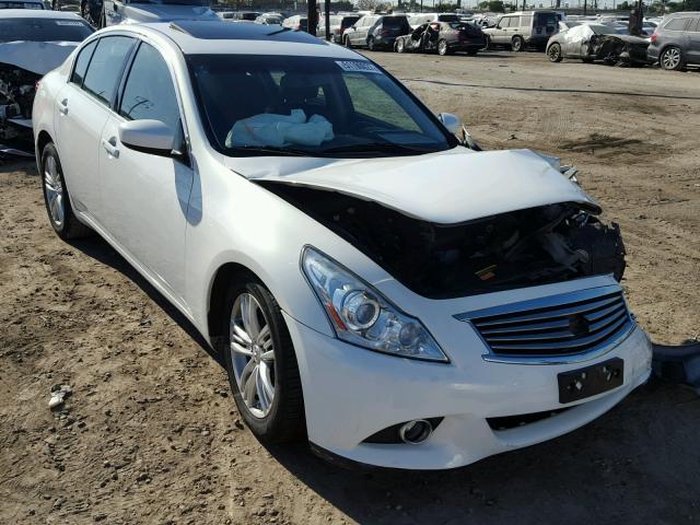 JN1CV6AP8DM722086 - 2013 INFINITI G37 BASE WHITE photo 1