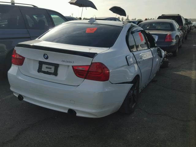 WBAPM77509NL88504 - 2009 BMW 335 I WHITE photo 4