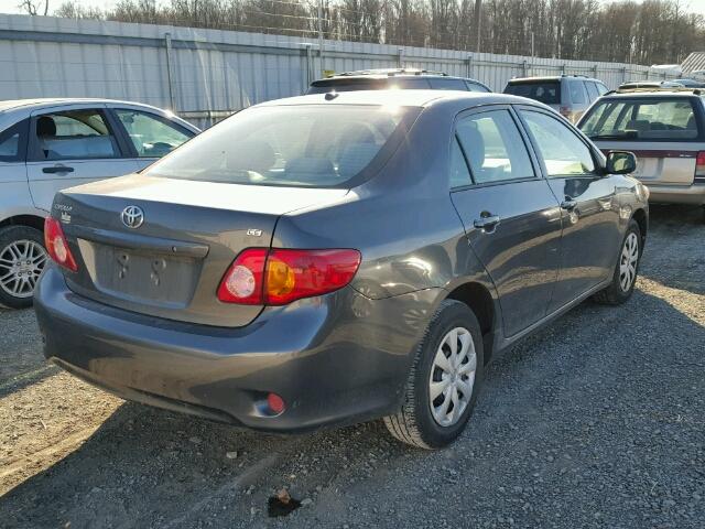 2T1BU4EE9AC285037 - 2010 TOYOTA COROLLA BA GRAY photo 4