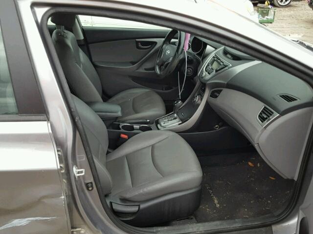 KMHDH4AE3DU503804 - 2013 HYUNDAI ELANTRA GL GRAY photo 5