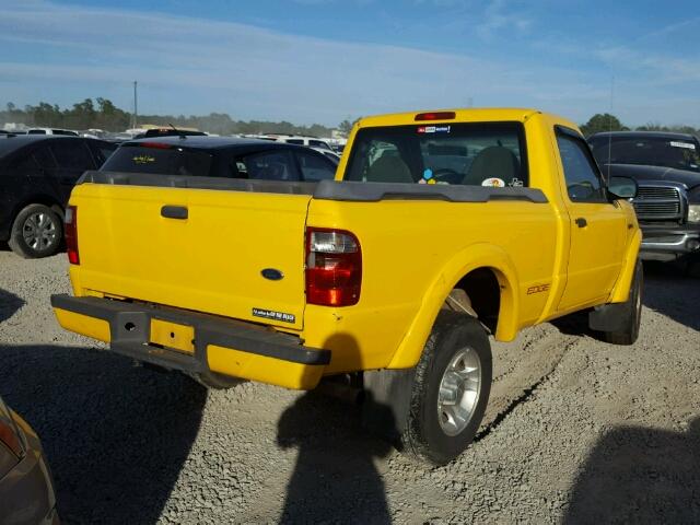 1FTYR10U72PA07829 - 2002 FORD RANGER YELLOW photo 4