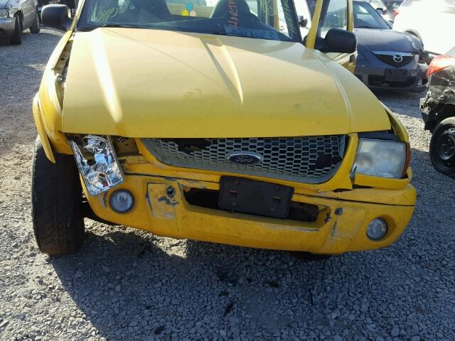 1FTYR10U72PA07829 - 2002 FORD RANGER YELLOW photo 7