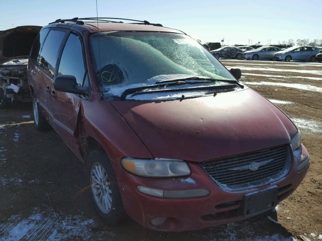 1C4GP44G3YB743924 - 2000 CHRYSLER TOWN & COU RED photo 1