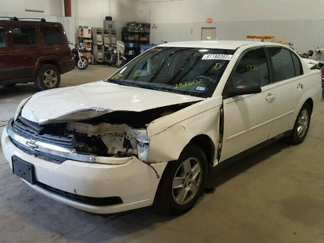 1G1ZT52855F282602 - 2005 CHEVROLET MALIBU LS WHITE photo 2